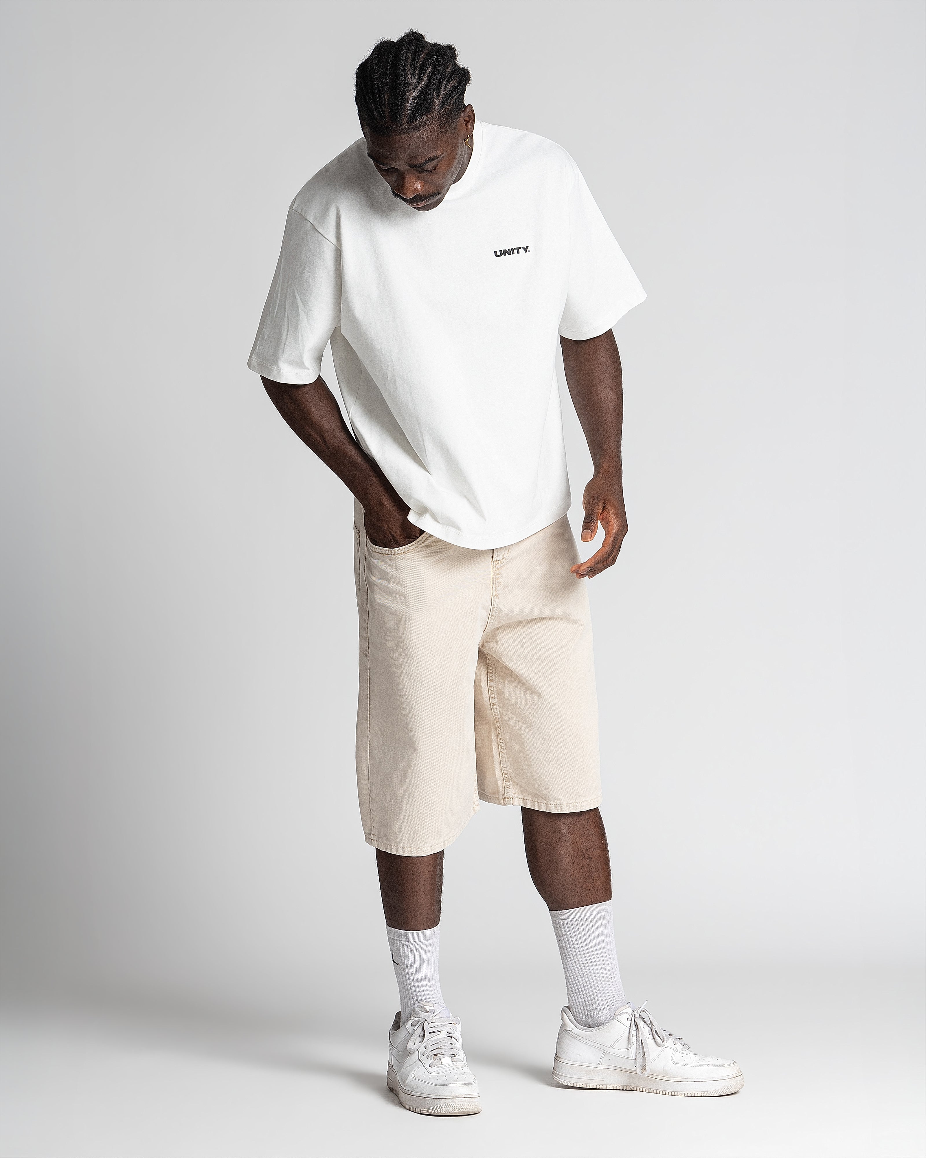 Denim Jorts Stonewashed Sand