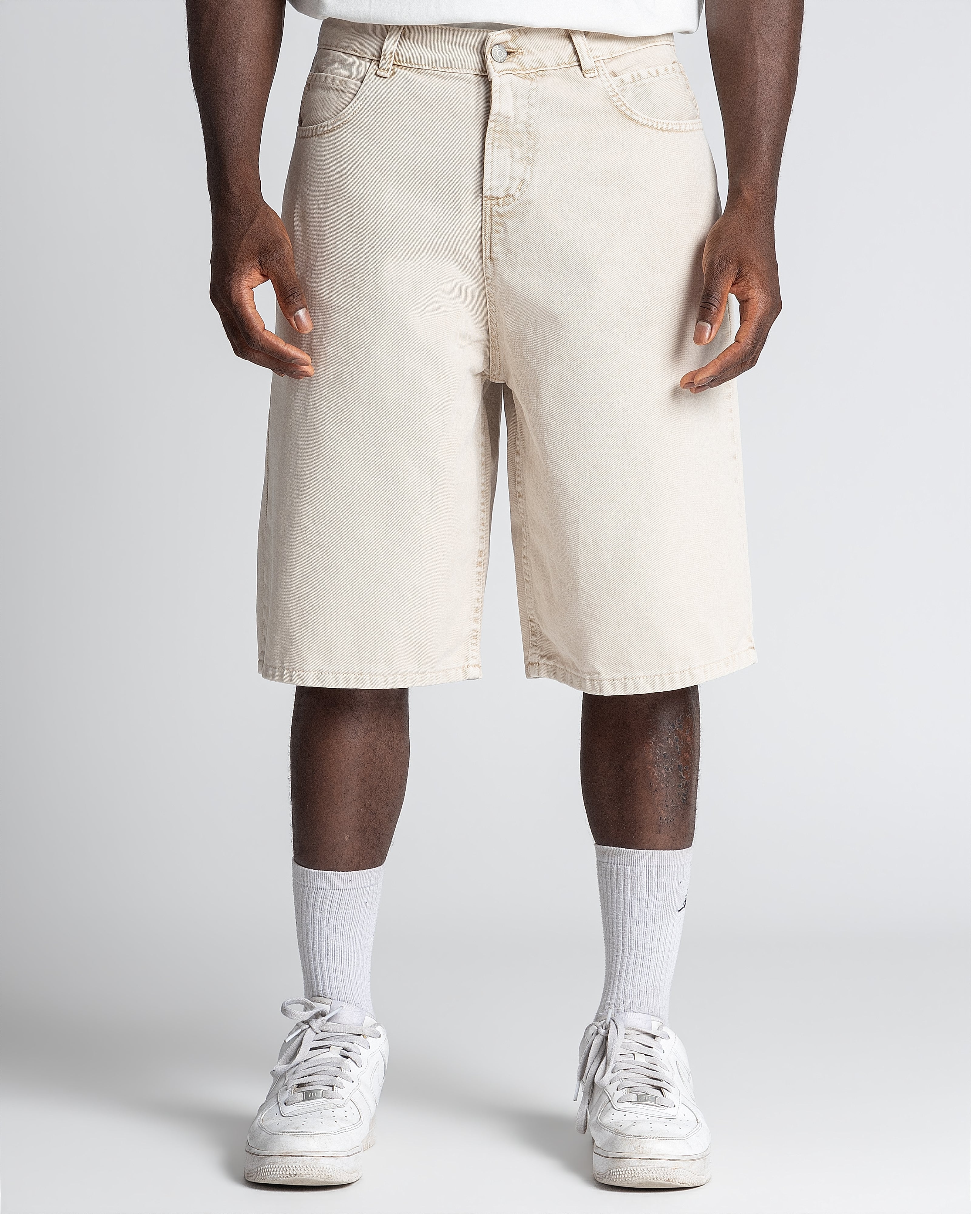 Denim Jorts Stonewashed Sand