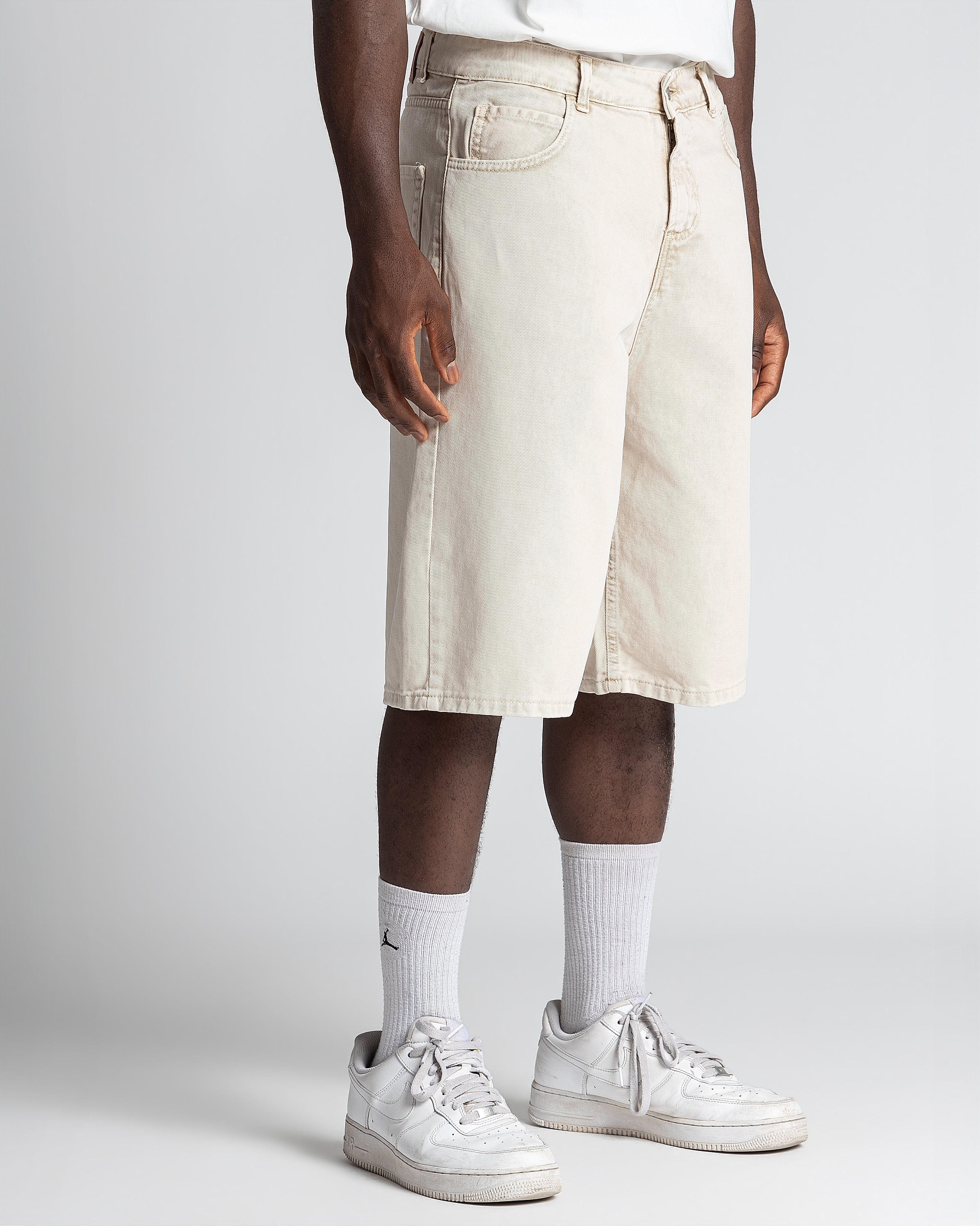 Denim Jorts Stonewashed Sand