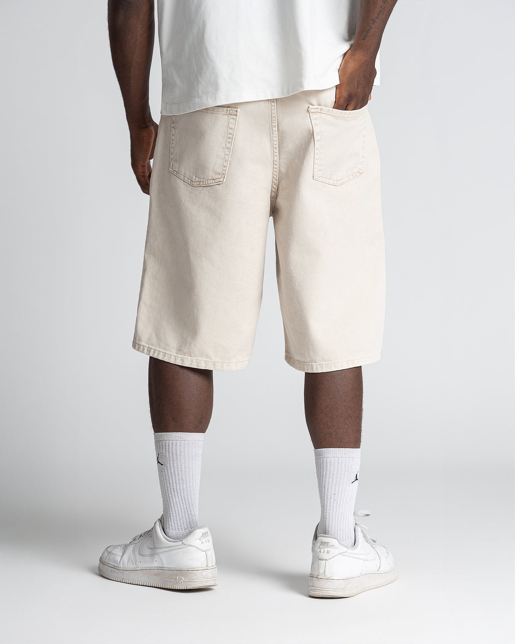 Denim Jorts Stonewashed Sand