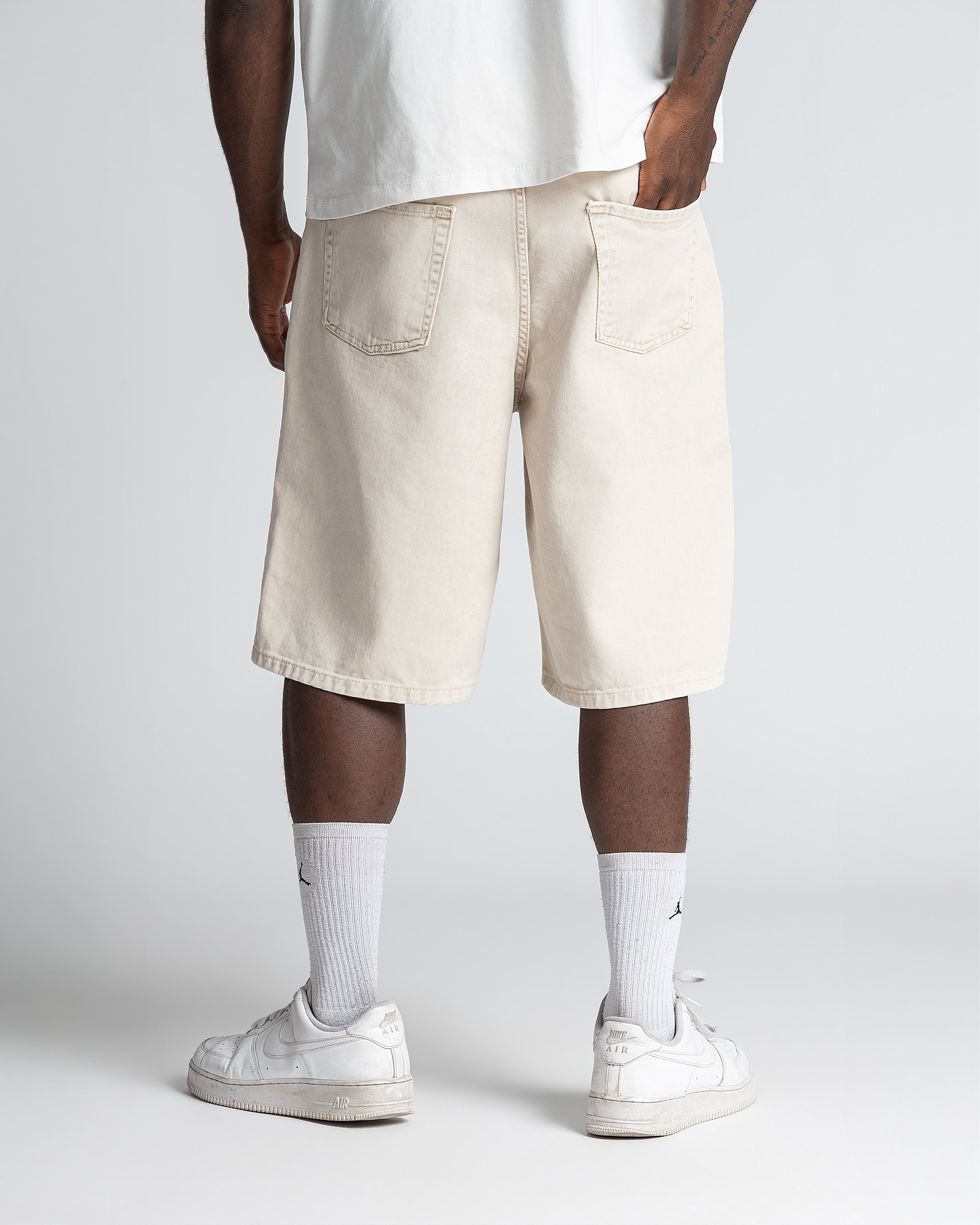 Denim Jorts Stonewashed Sand