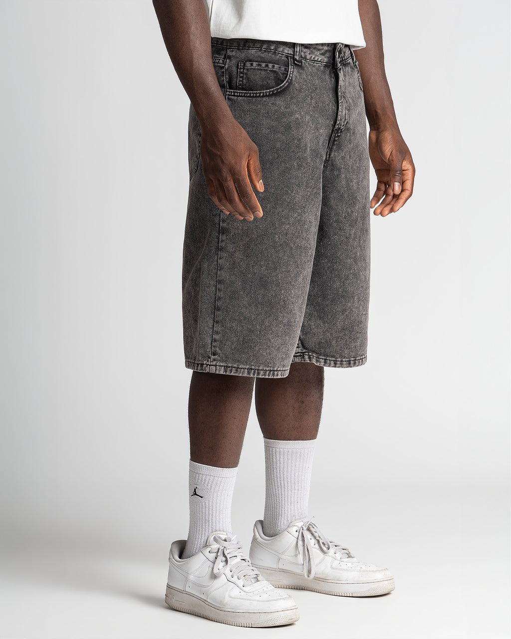 Denim Jorts Stonewashed Black
