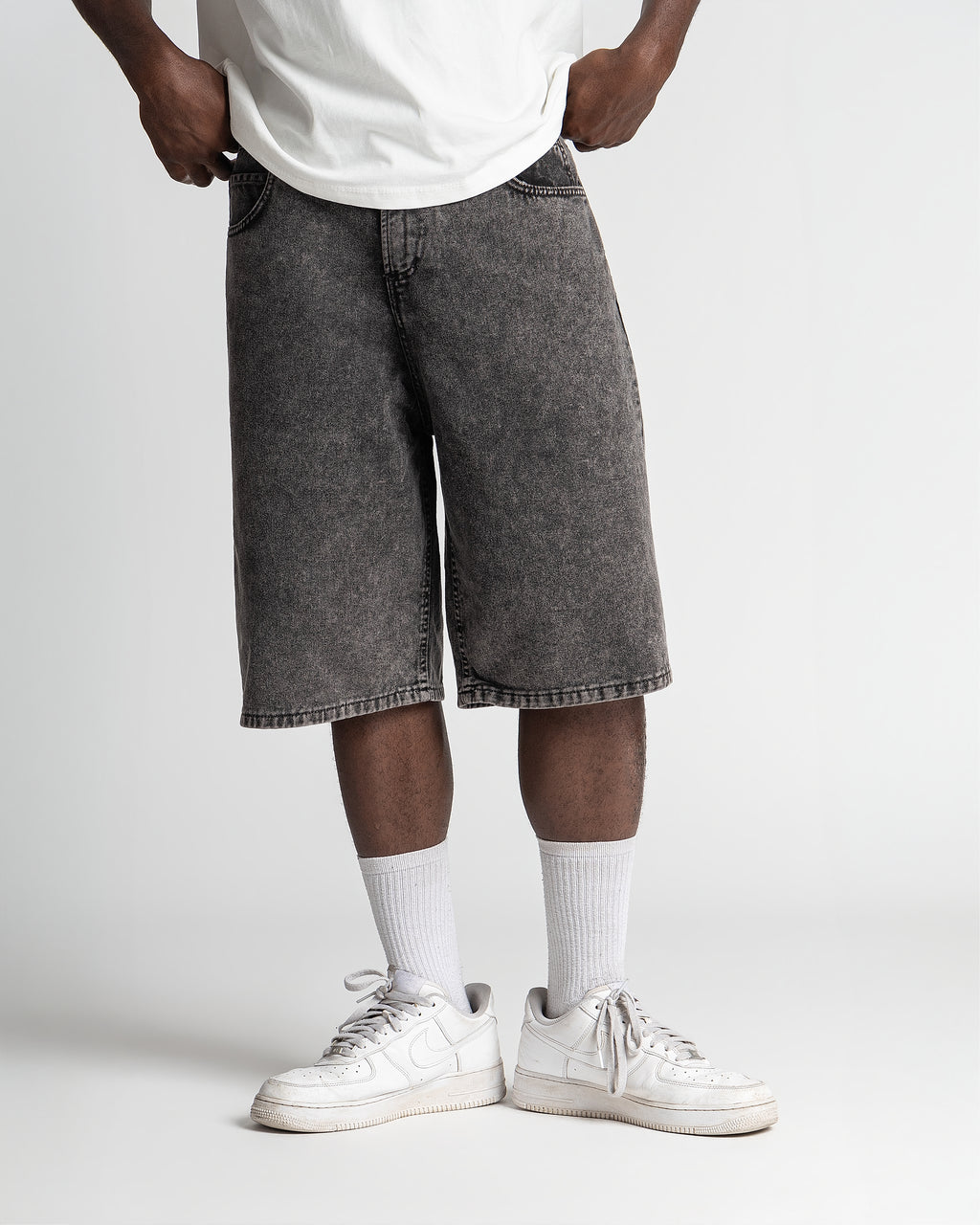 Denim Jorts Stonewashed Black