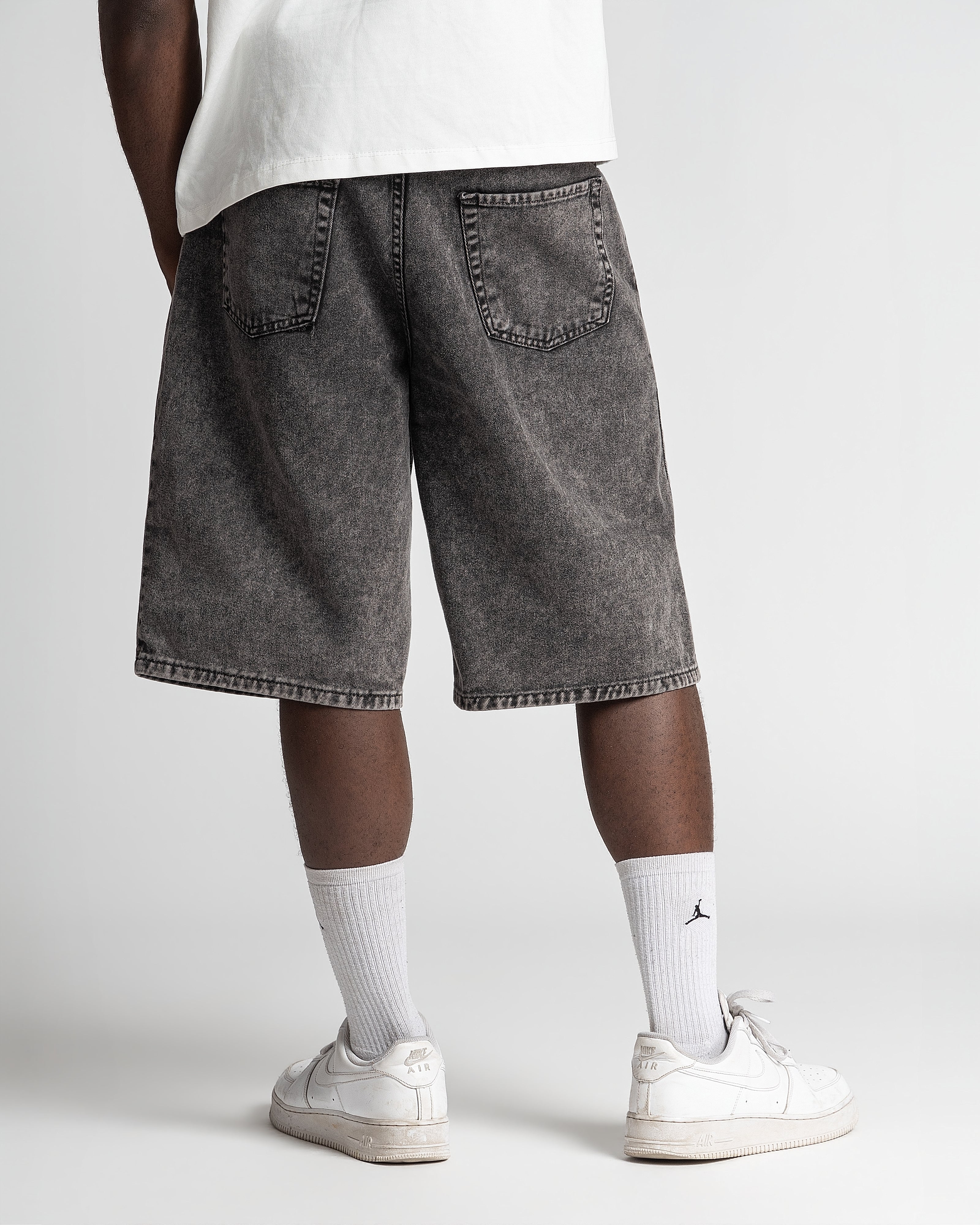 Denim Jorts Stonewashed Black