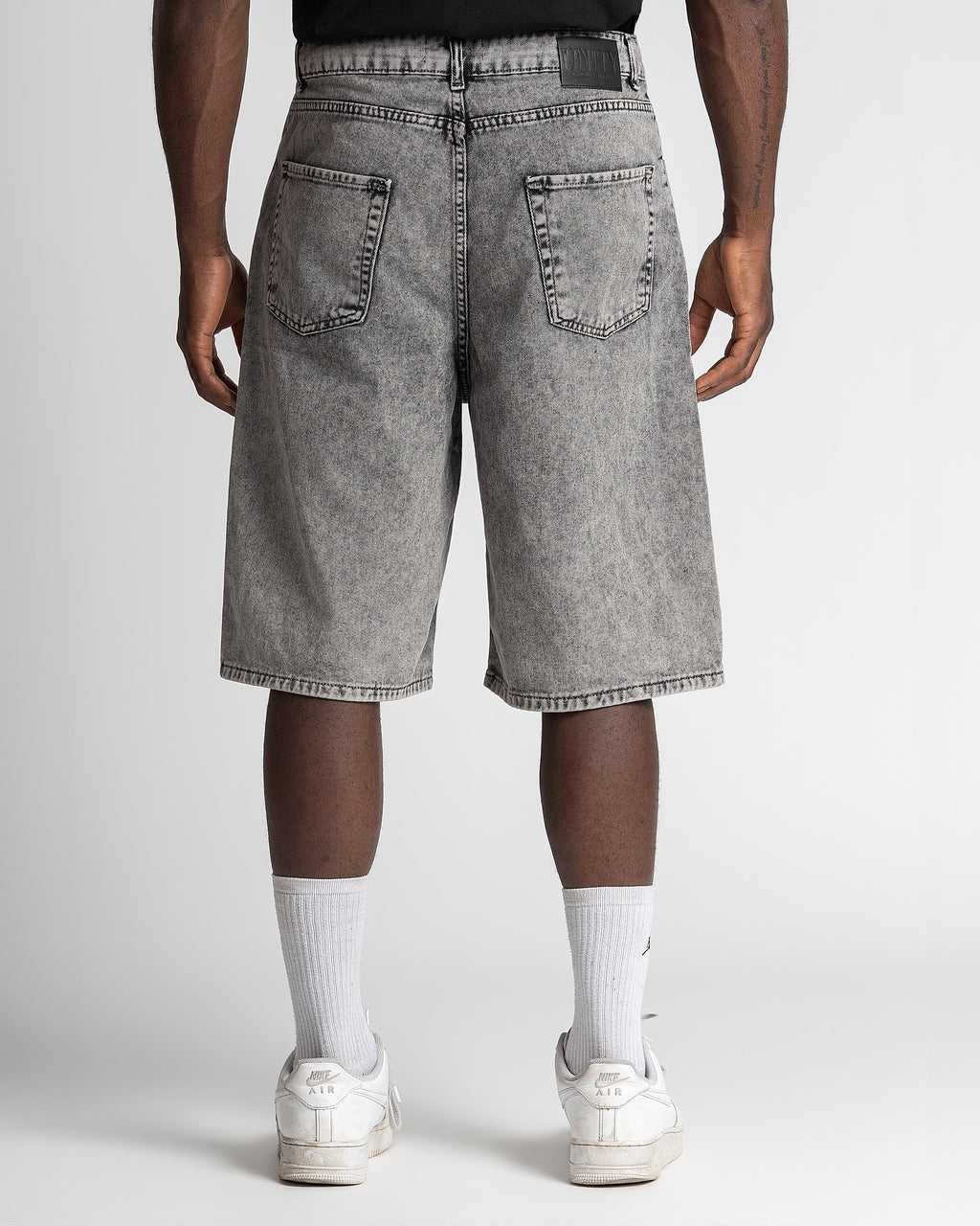 Denim Jorts Stonewashed Grey