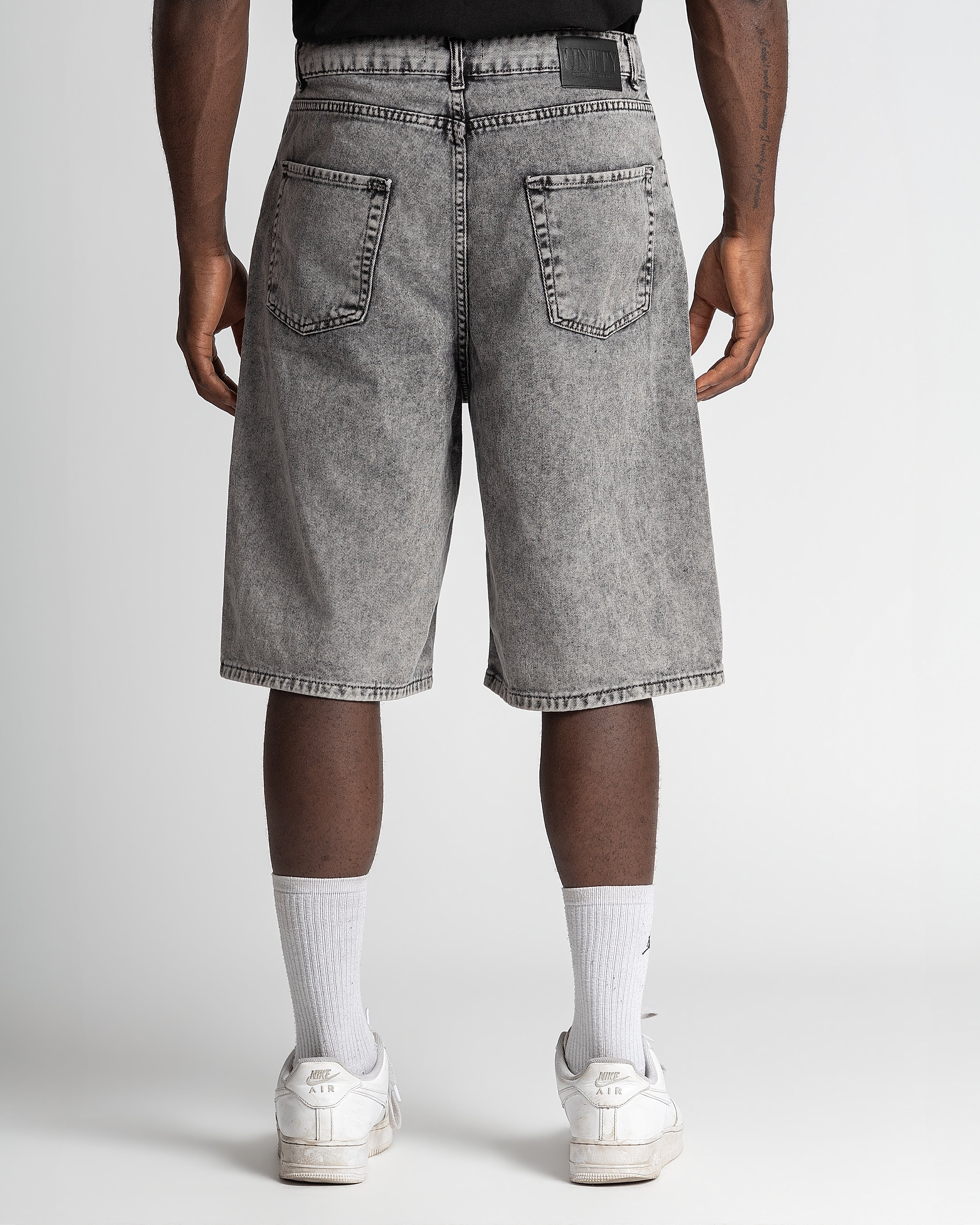 Denim Jorts Stonewashed Grey