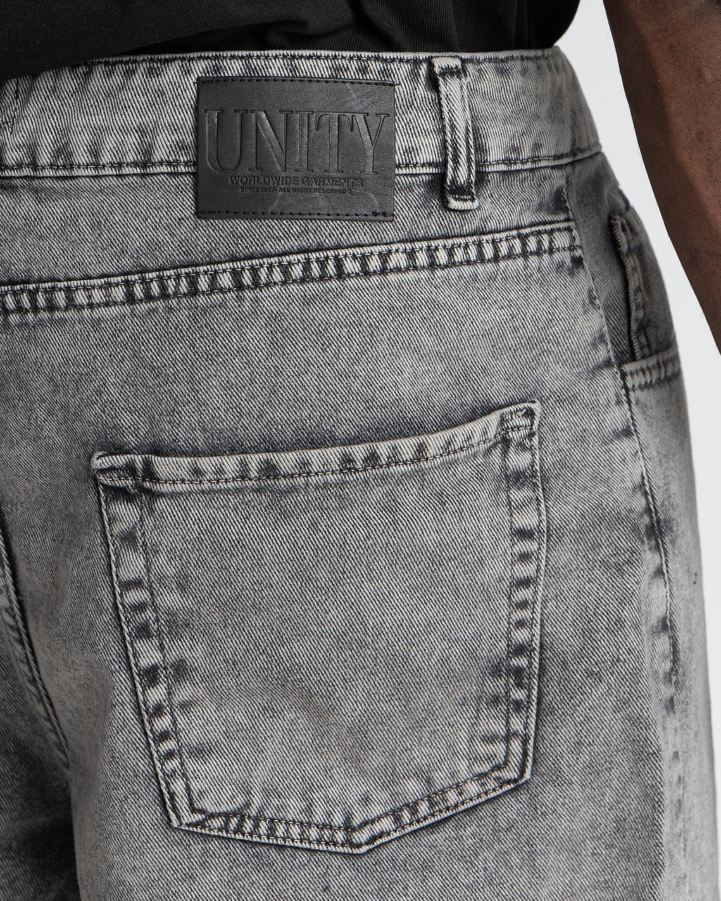Denim Jorts Stonewashed Grey