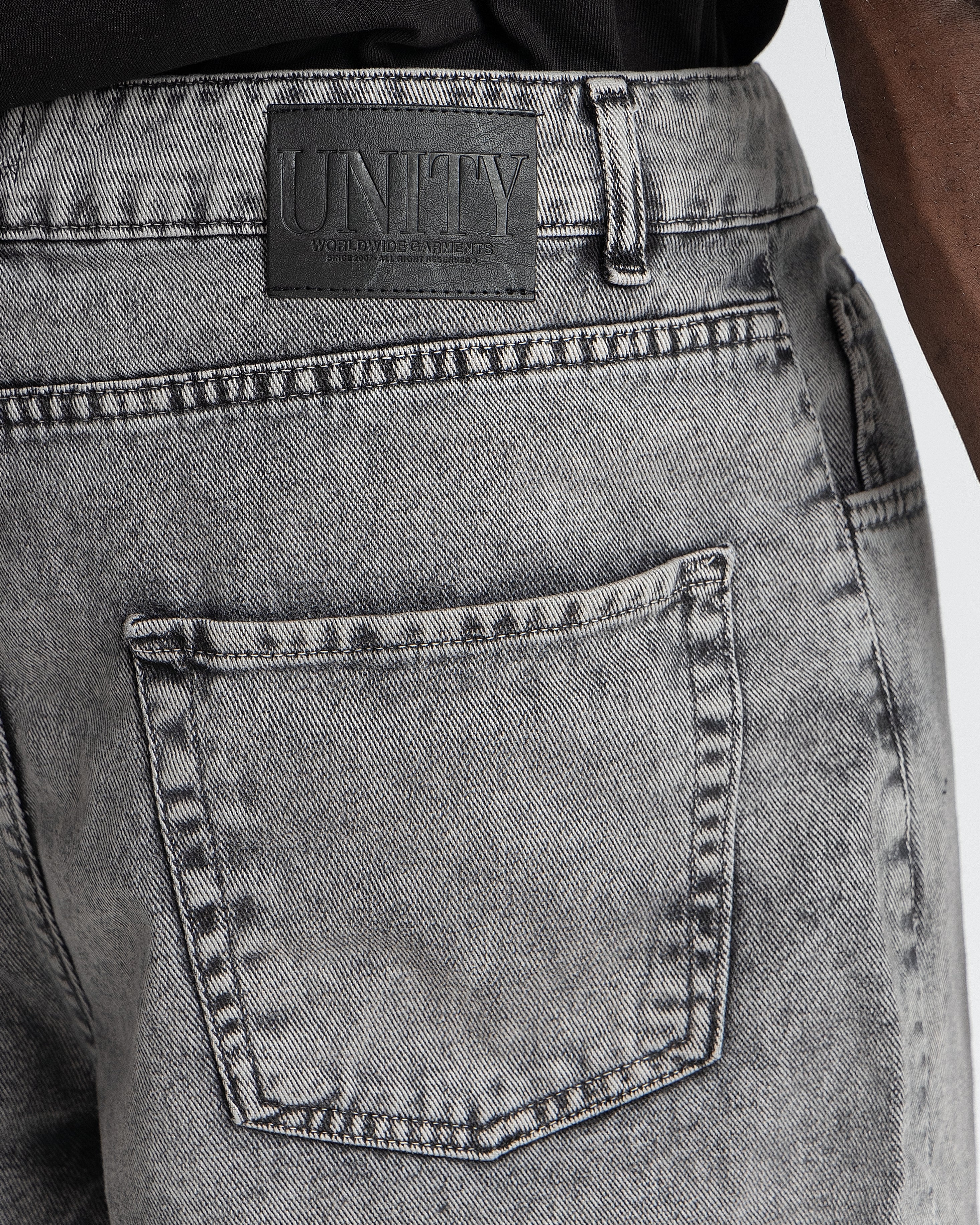 Denim Jorts Stonewashed Grey