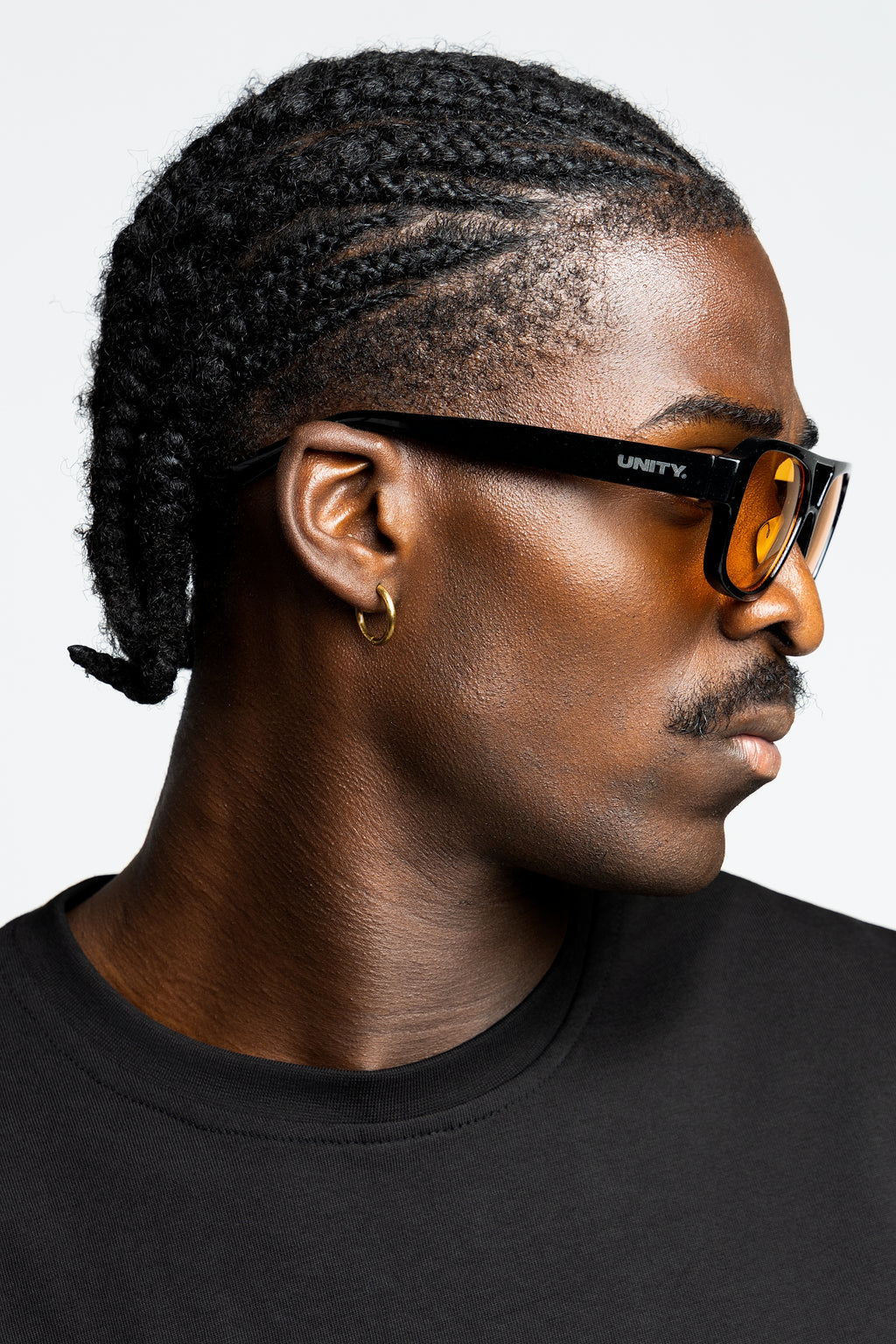 Unity Rift Sunglasses Black Amber