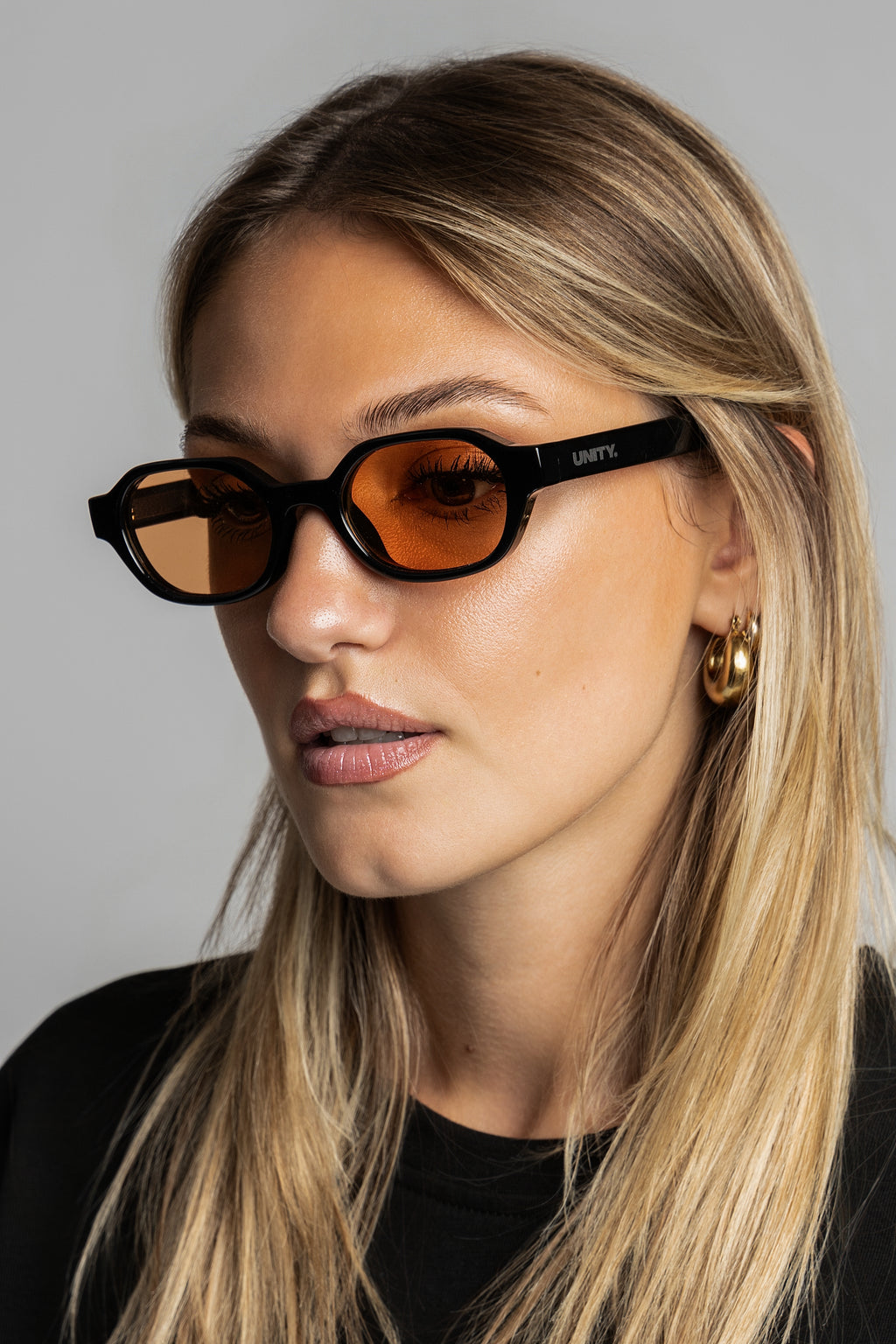 Unity Orbit Sunglasses Black Amber