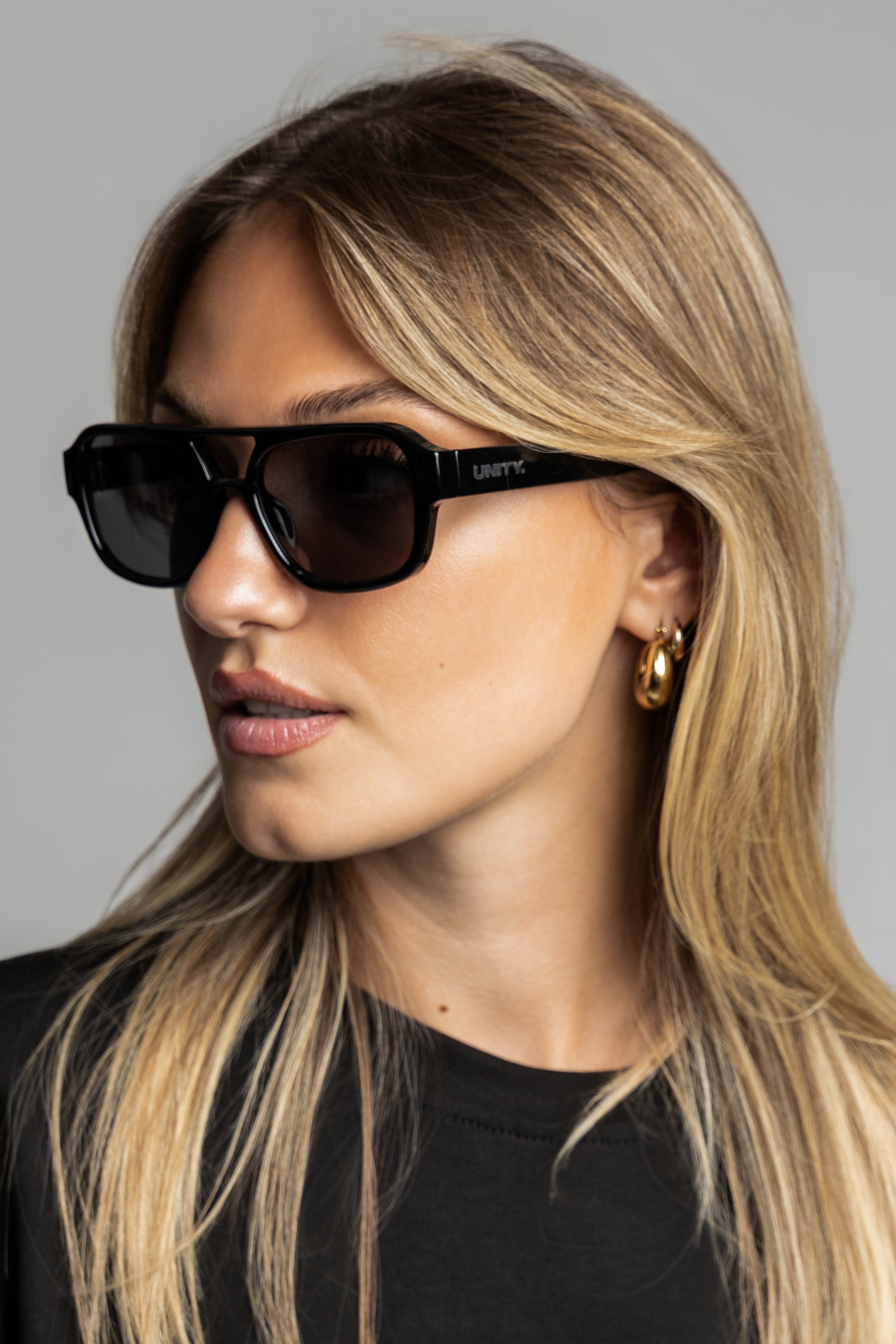Unity Rift Sunglasses Black Smoke