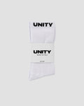 Unity logo Socks White