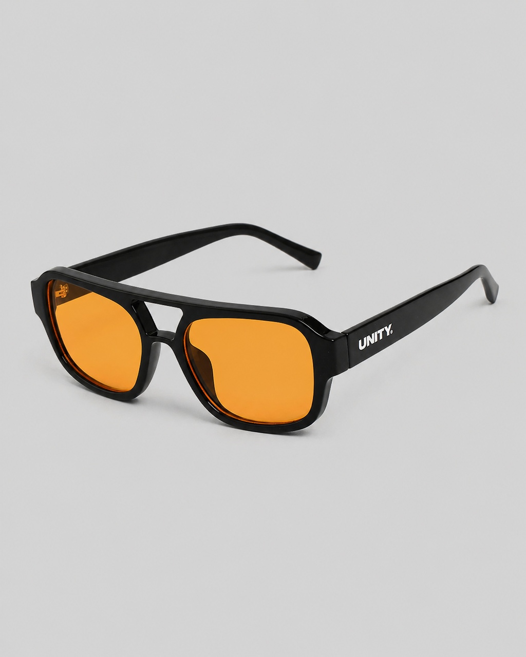 Unity Rift Sunglasses Black Amber