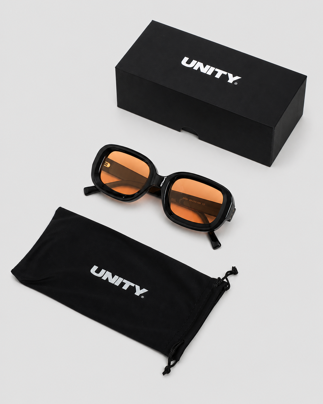 Unity Trace Sunglasses Black Amber