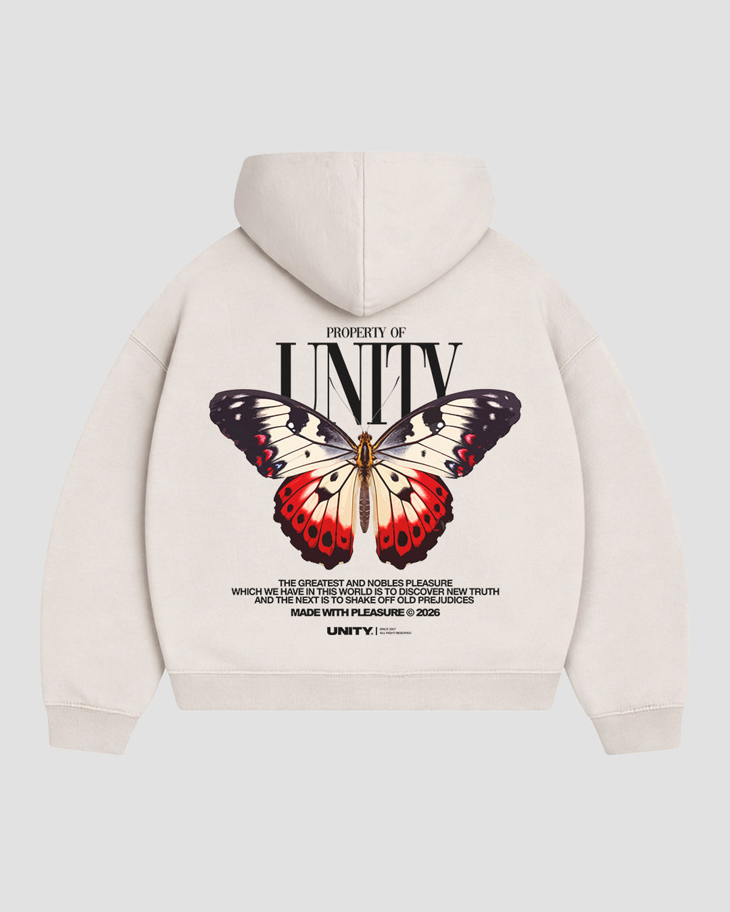 Hoodie Unity Butterfly Off-White