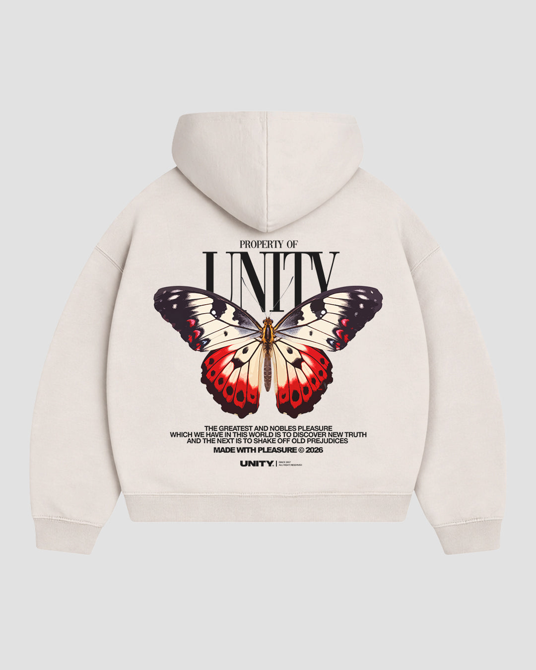 Hoodie Unity Butterfly Off-White
