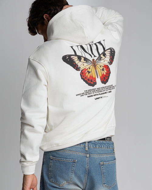 Hoodie Unity Butterfly Off-White
