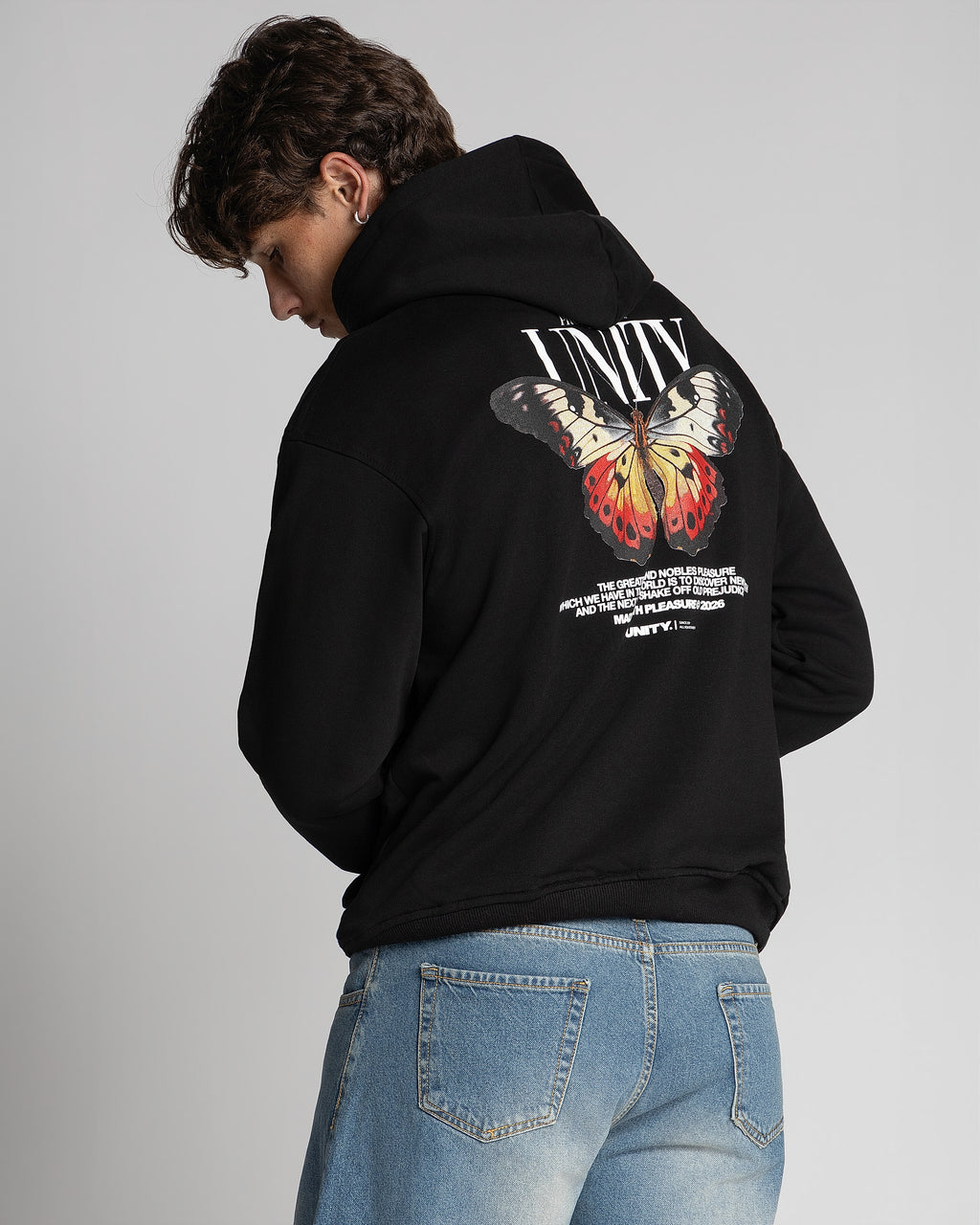 Hoodie Unity Butterfly Black