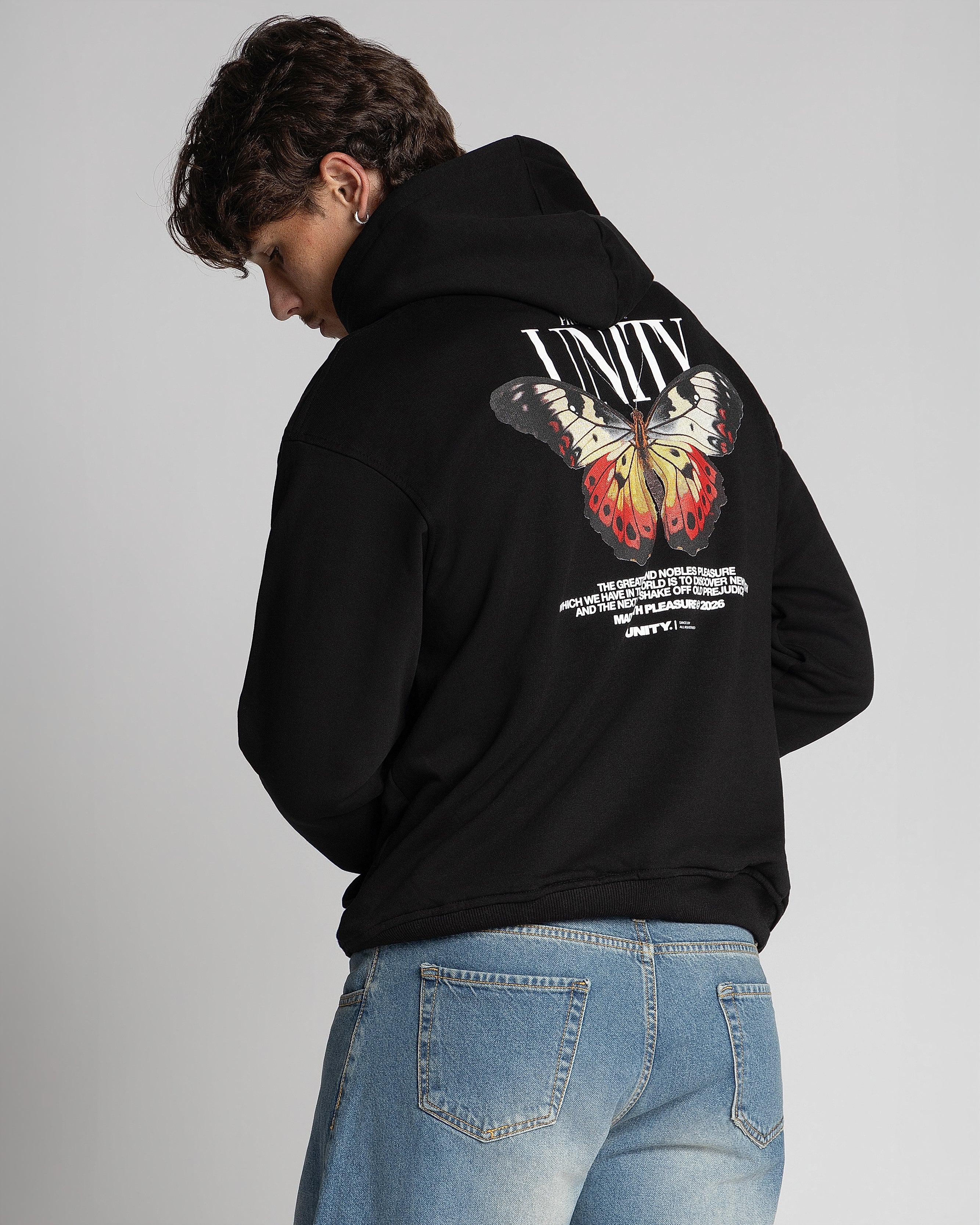 Hoodie Unity Butterfly Black