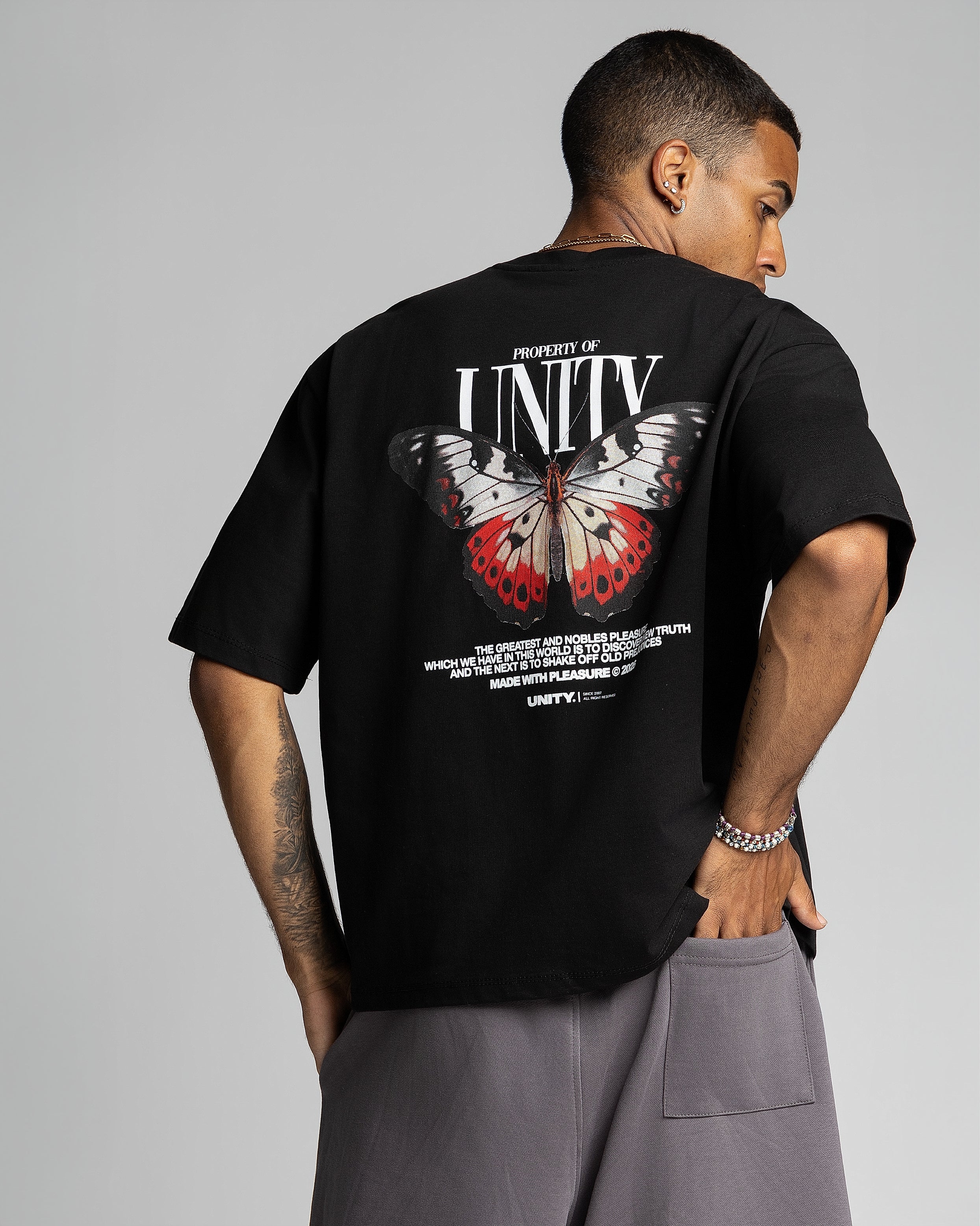 T-Shirt Unity Butterfly Black