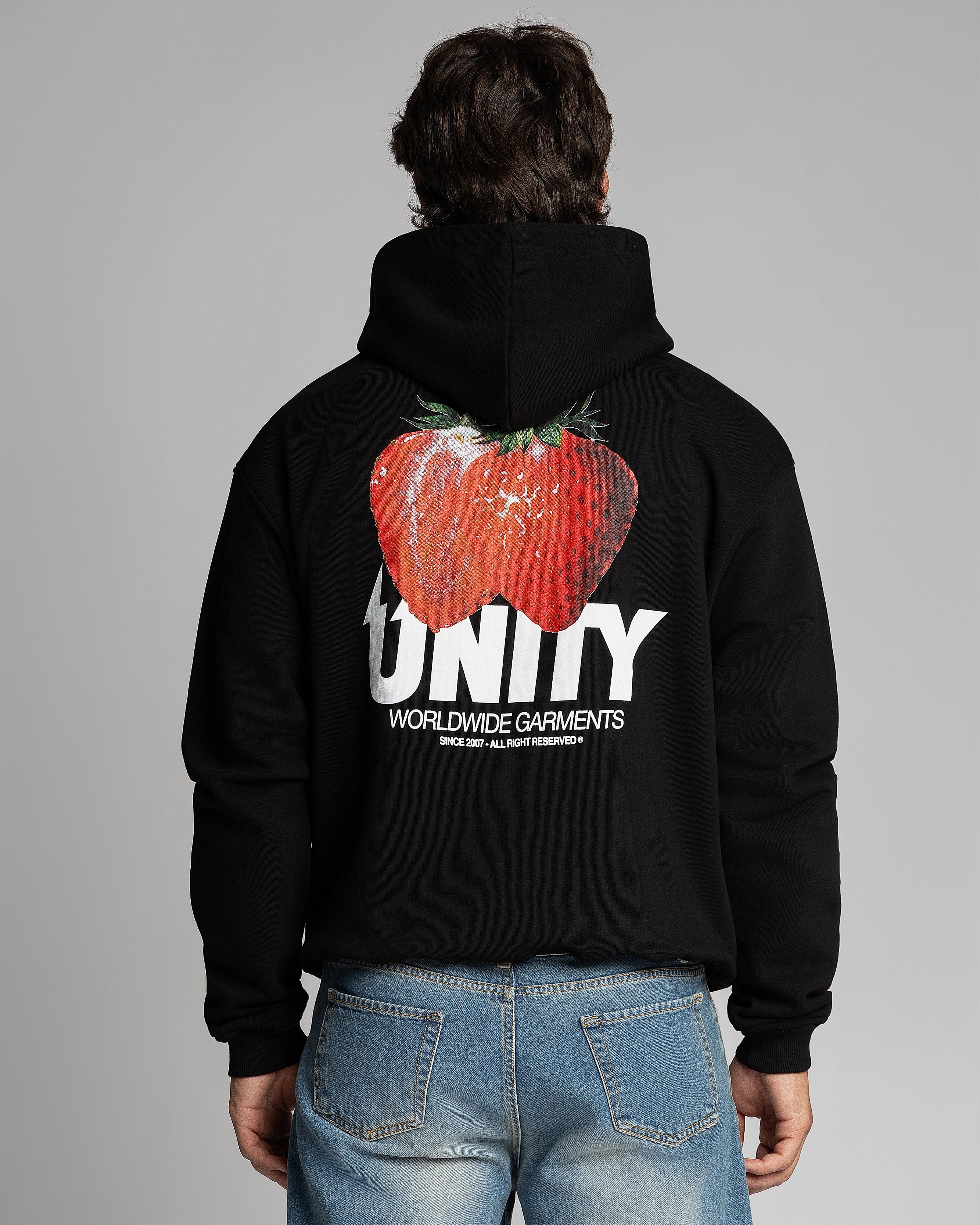 Hoodie Unity Strawberry Black