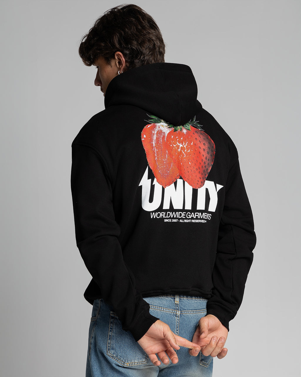 Hoodie Unity Strawberry Black