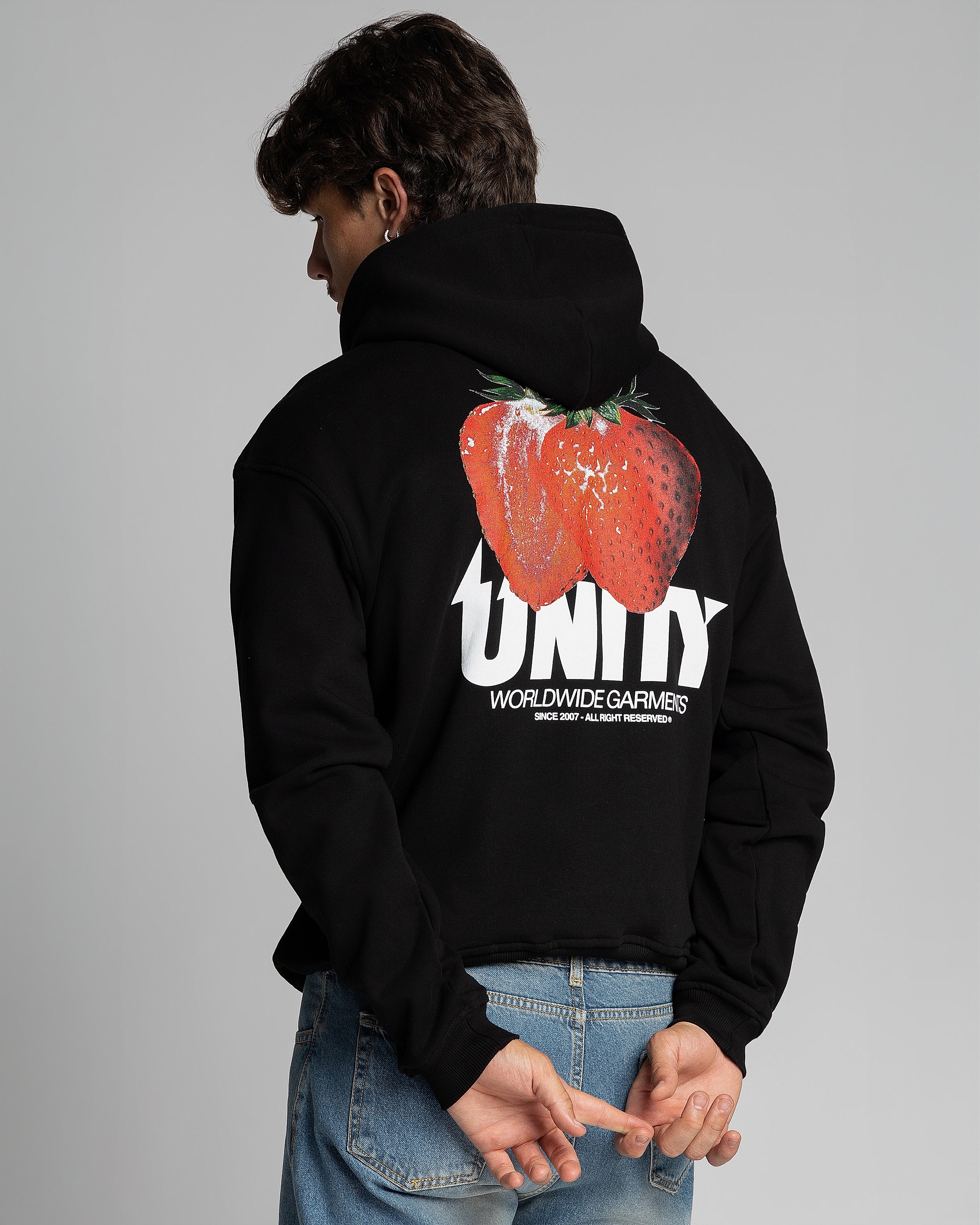 Hoodie Unity Strawberry Black