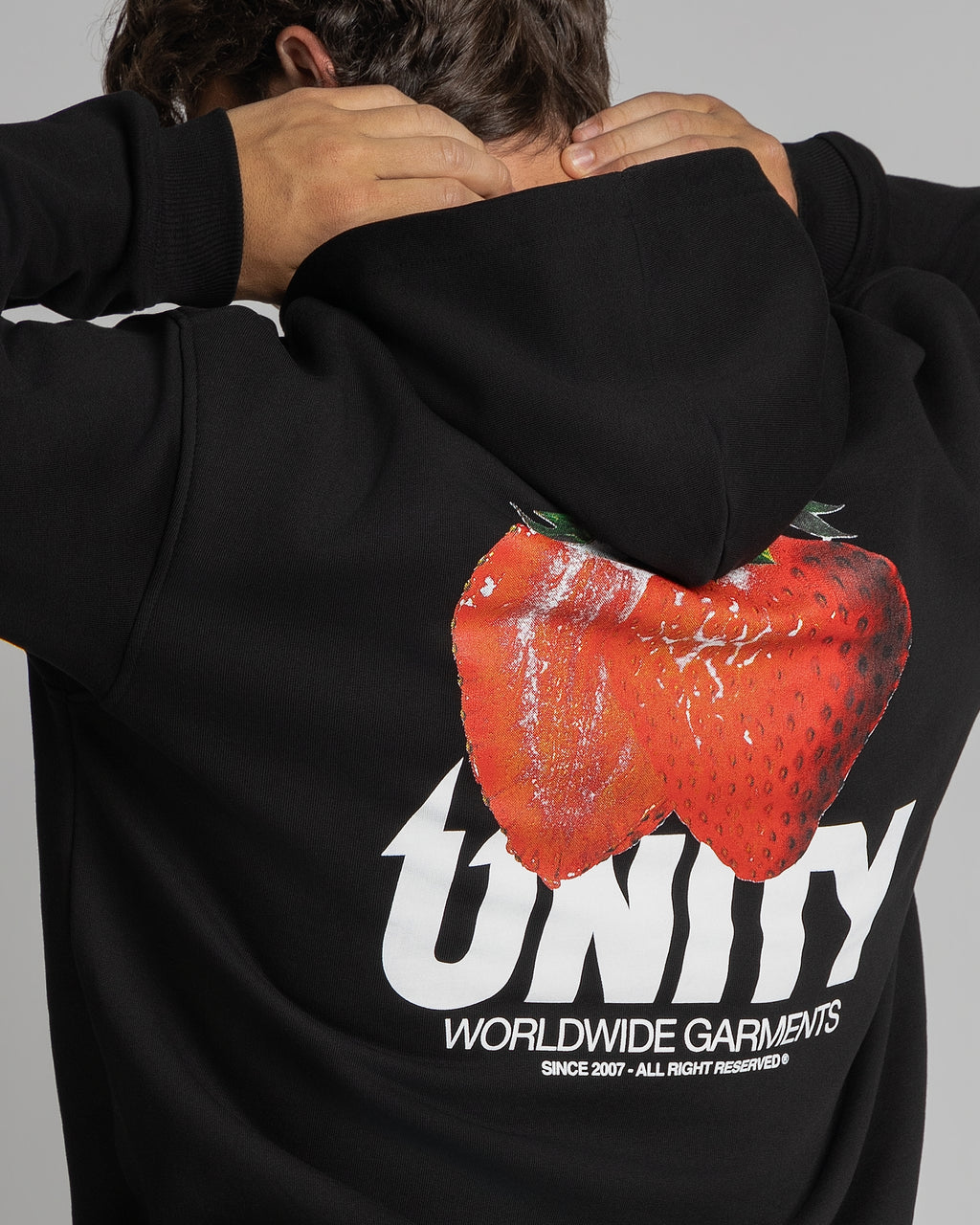 Hoodie Unity Strawberry Black