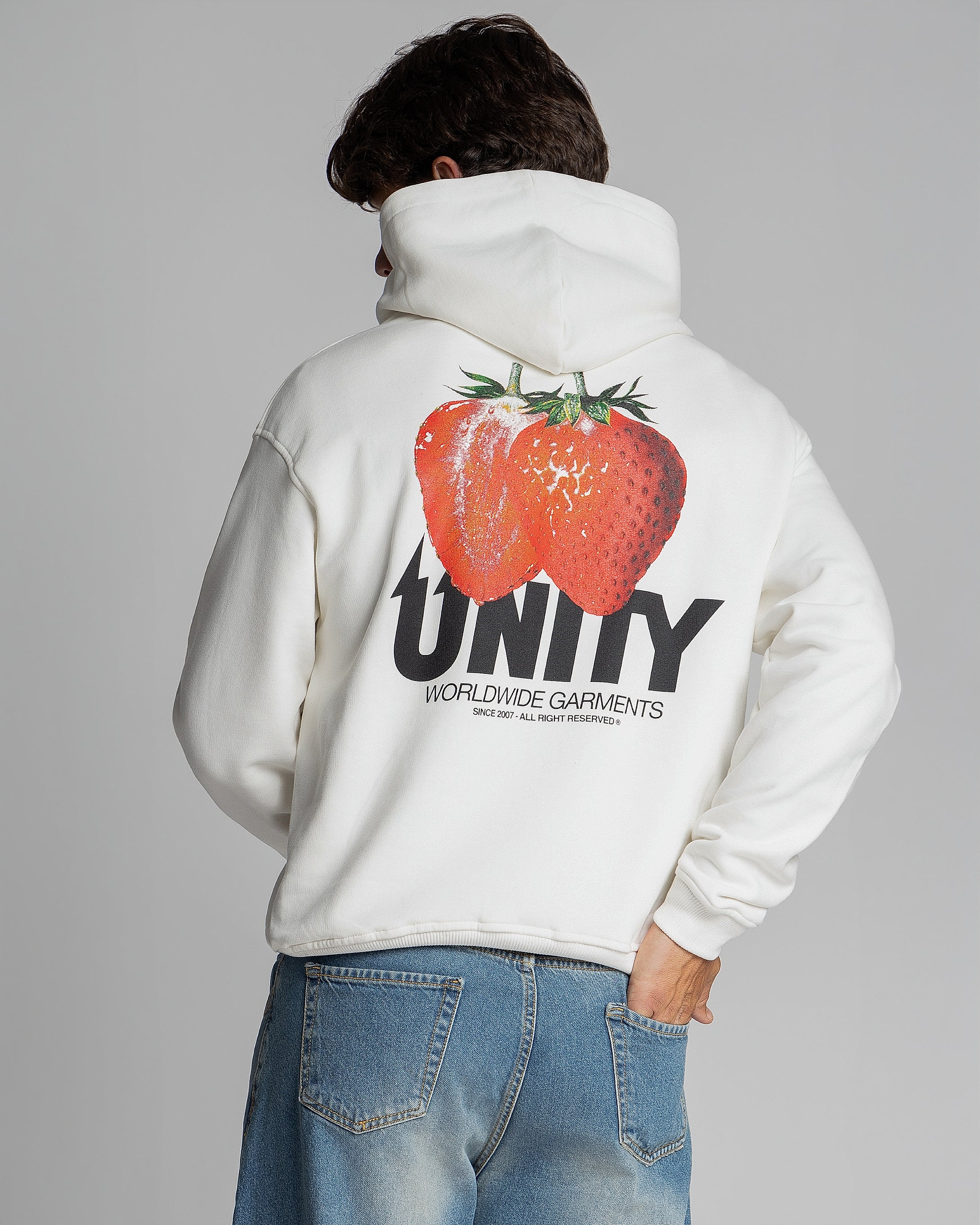 Hoodie Unity Strawberry Off-White