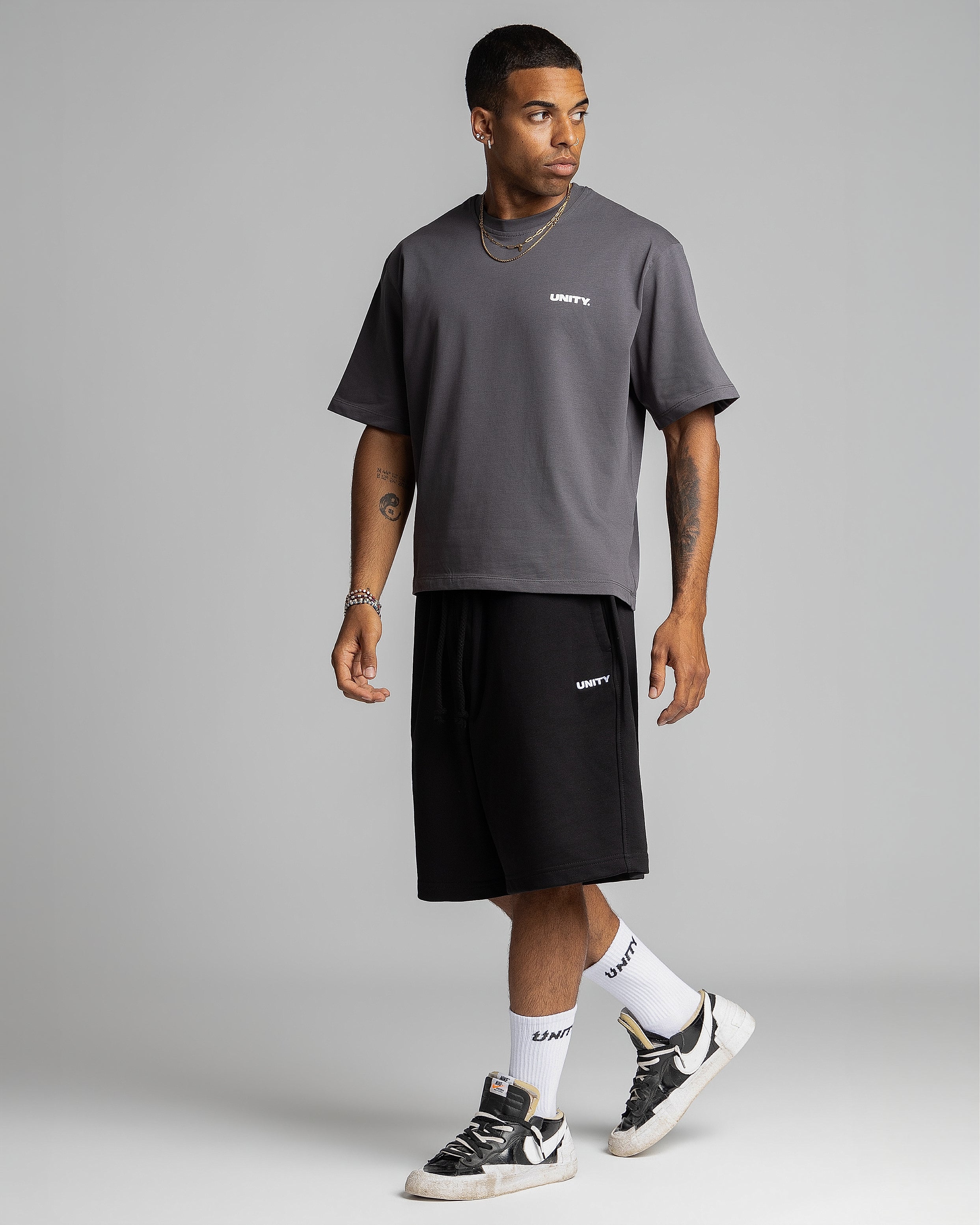 Sweat Jorts Unity Black