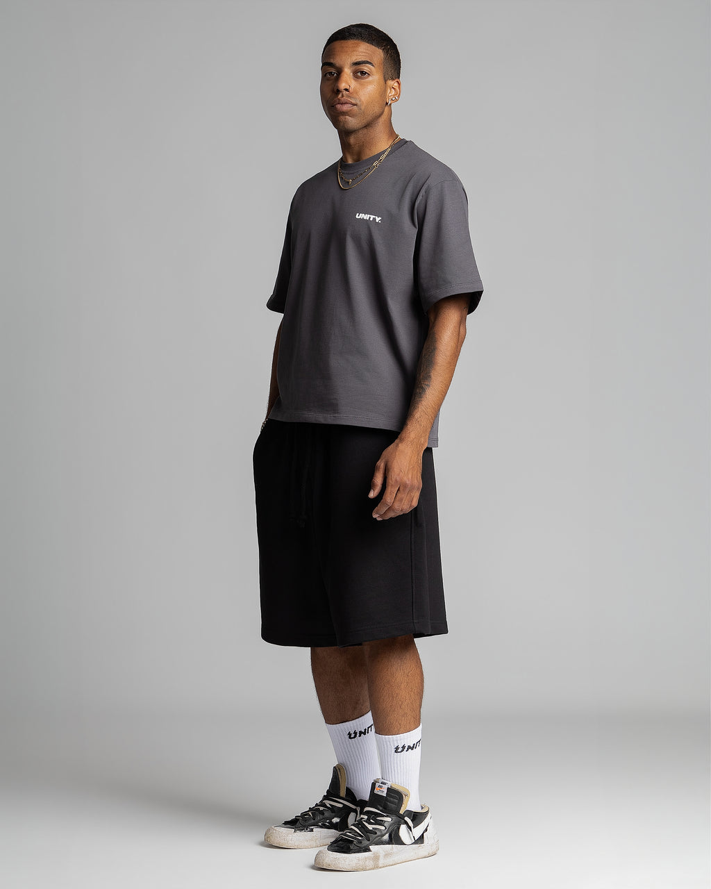 Sweat Jorts Unity Black