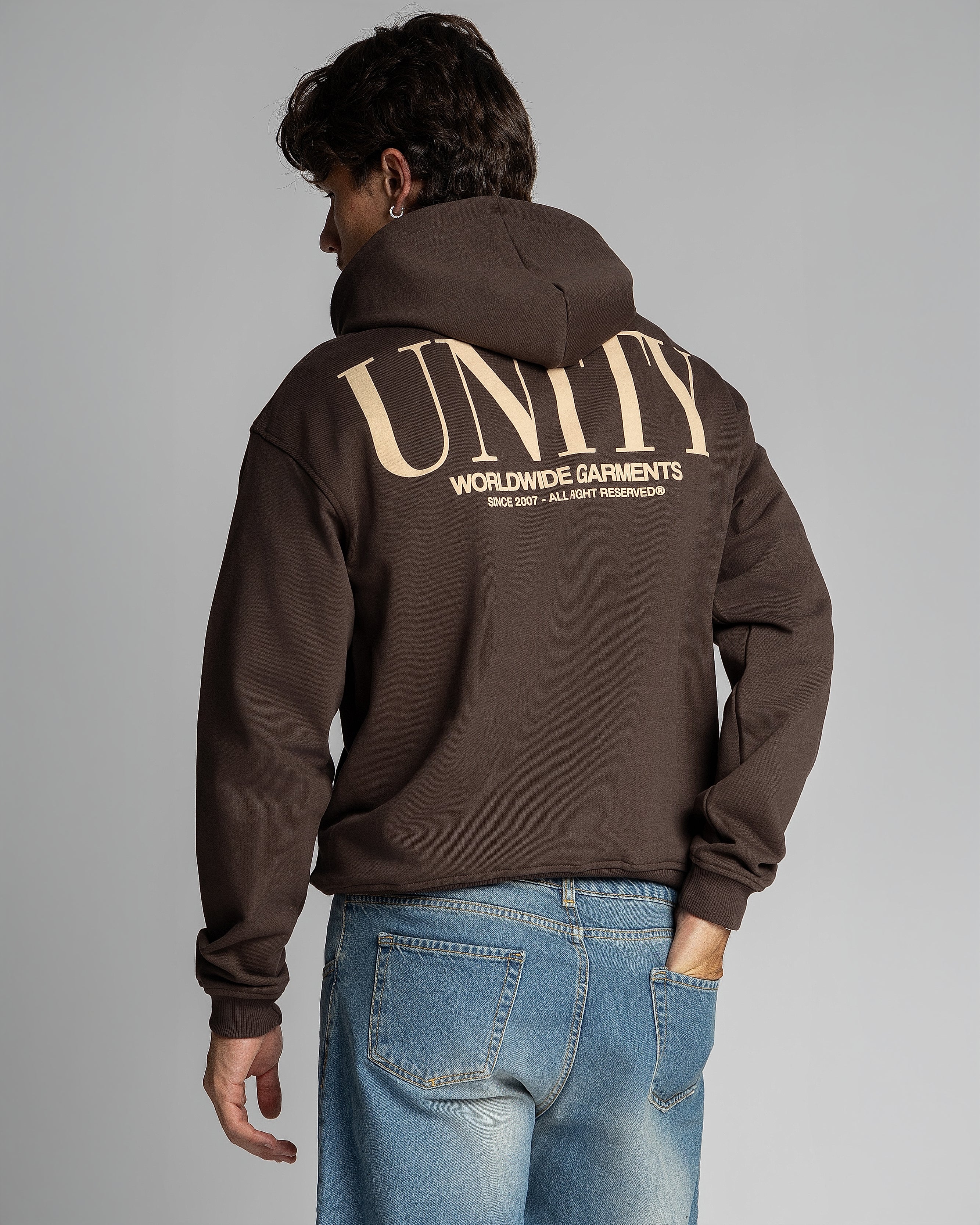 Hoodie Unity Art Dep. Dark Chocolate