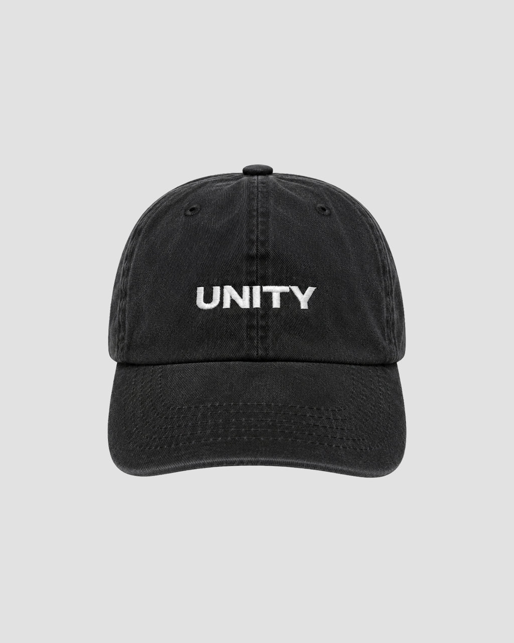 Stone Washed Cap Black
