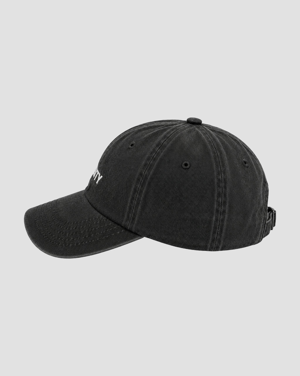 Stone Washed Cap Black