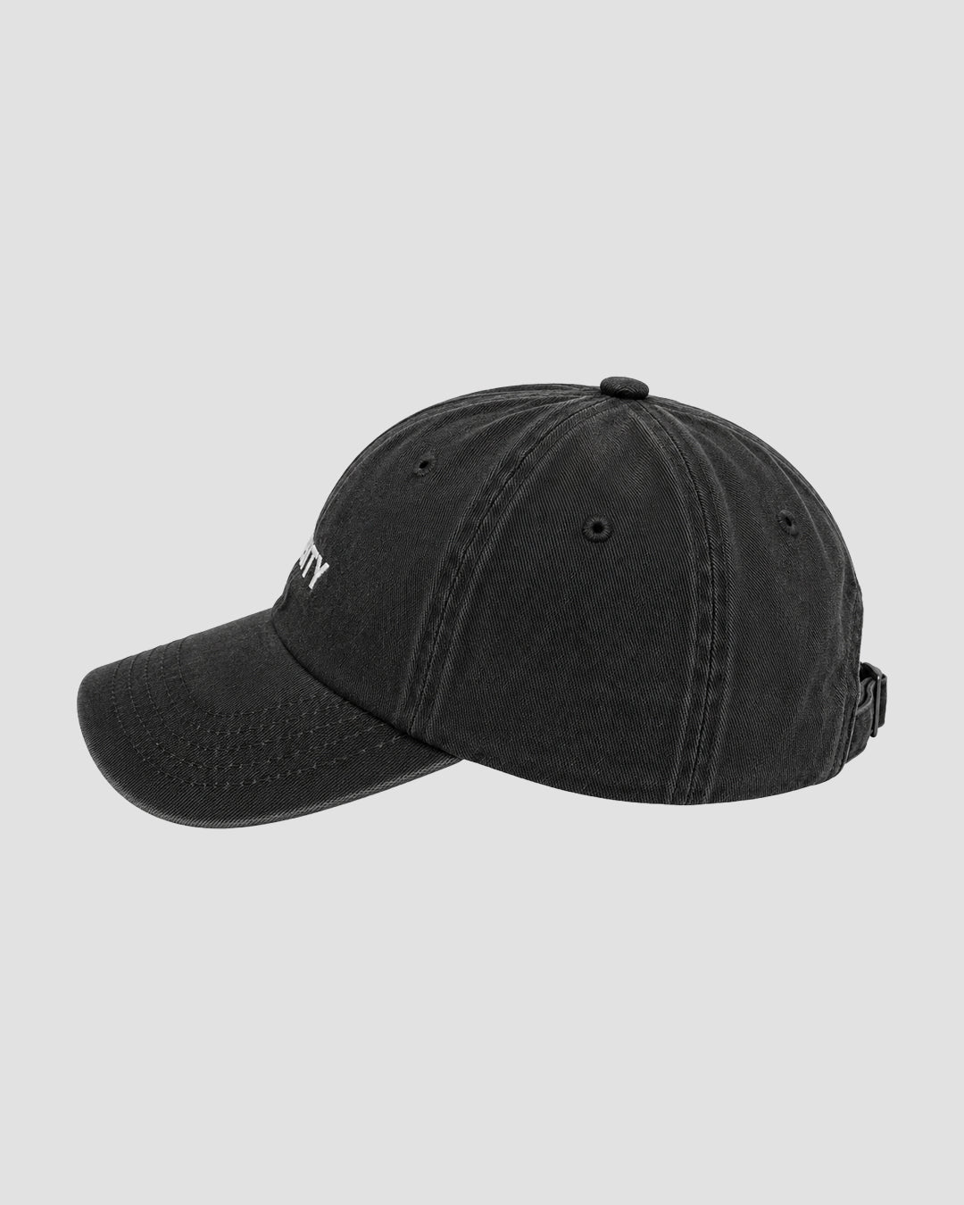 Stone Washed Cap Black