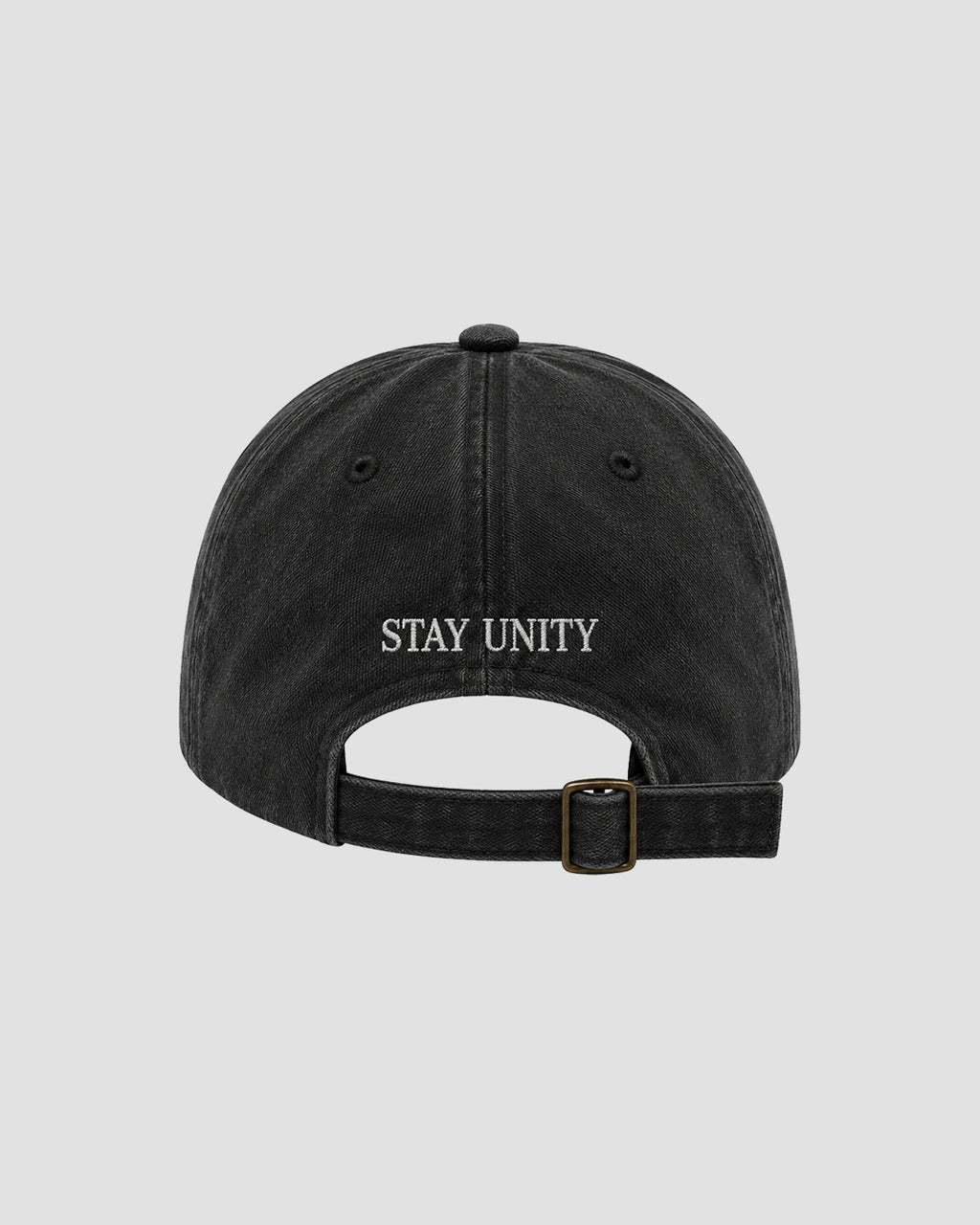 Stone Washed Cap Black