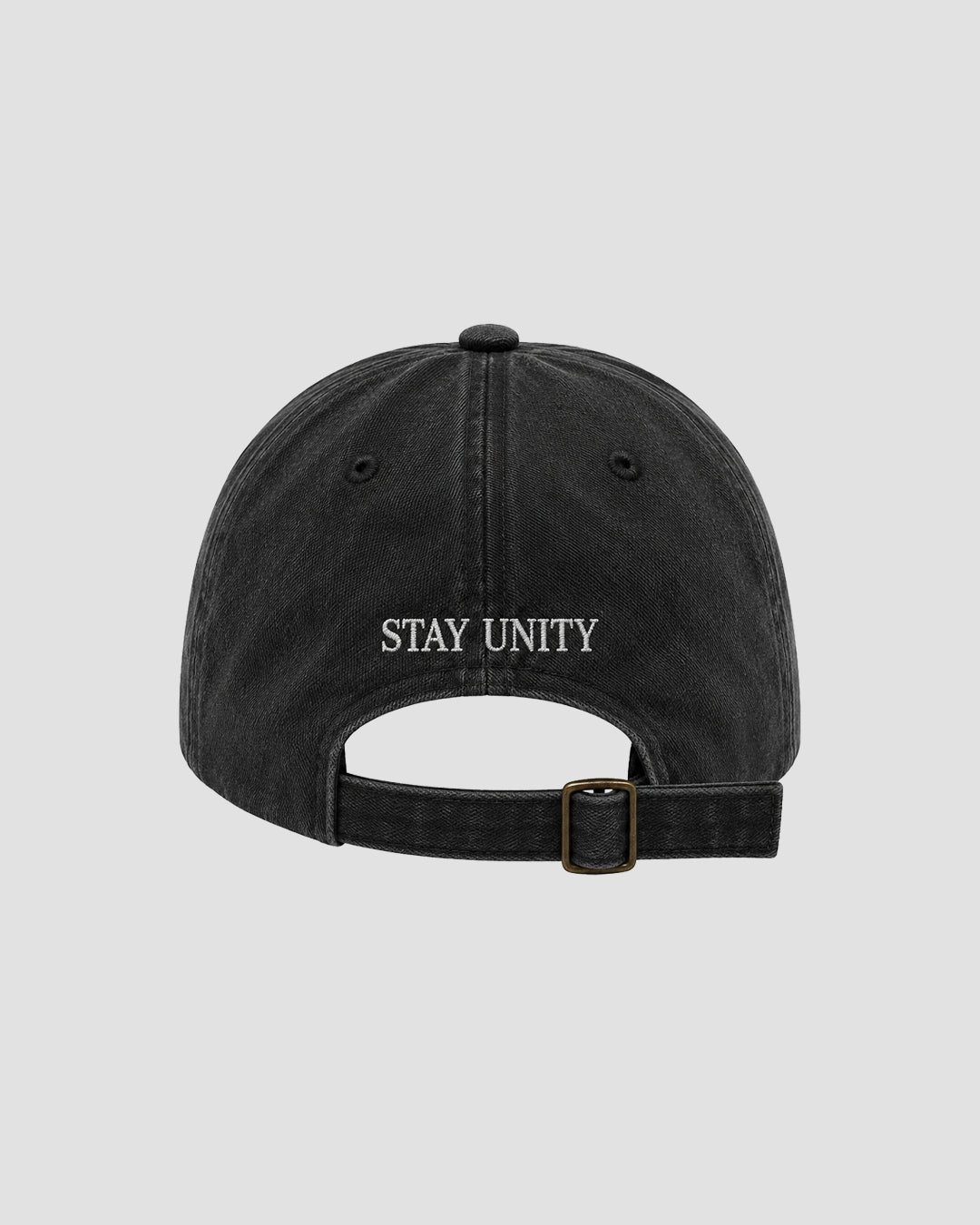 Stone Washed Cap Black